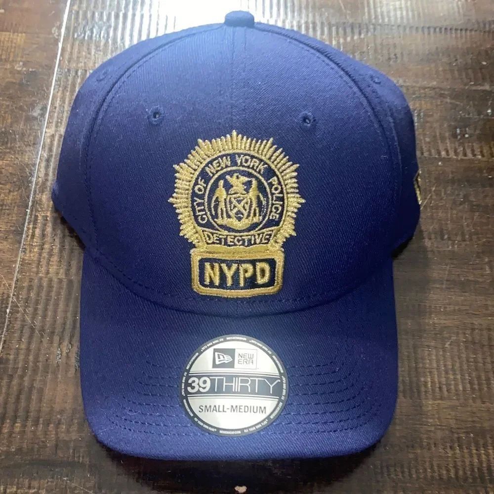 New Era Blue Cap with Gold NYPD Emblem